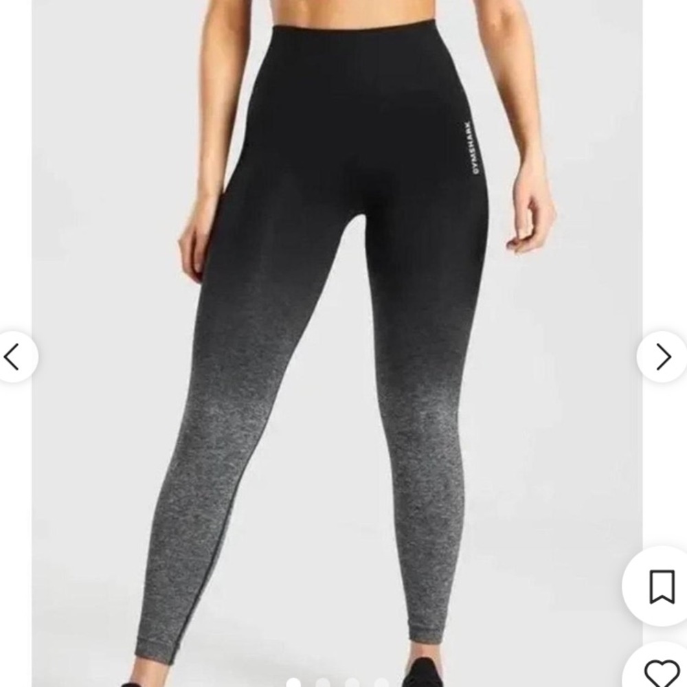 Gymshark Women's Black to Gray Gradient Leggings